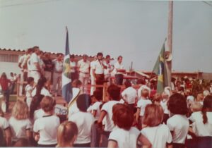Ex prefeito de Canarana Francisco de Assis em discurso no 7 de setembro de 1983