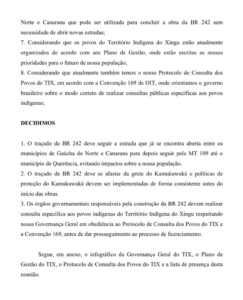Dnit vem procedendo com os trâmites necessários para se chegar a um acordo e conseguir o consentimento acerca do traçado da rodovia BR-242.